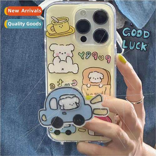 Dull cute little white dog Apple 14/13Pro double-sided Apple图片