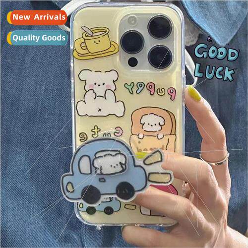 Dull cute little white dog Apple 14/13Pro double-sided Apple