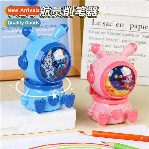 Rabbit Pencil Sharpener Automatic into the lead cartoon hand