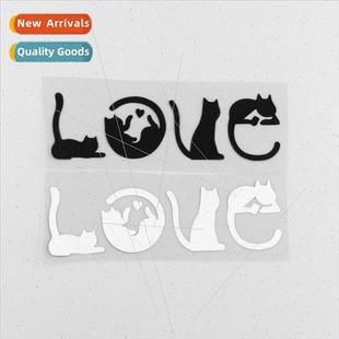cute car decoration Popular personalized cat stickers LOVE
