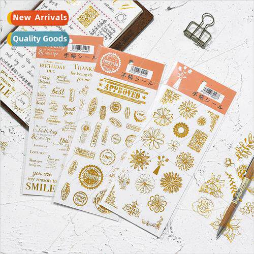 New Product 2023 Handbook Stamping Stickers Plants Postmarks