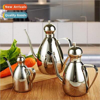 Stainless Steel Olive Oil Vinegar Dispenser Container Kitche