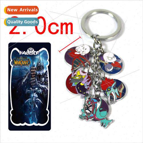 Anime s World of Warcraft 5 pendant pendant metal keychain c
