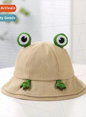 Cute frog hat female spring and summer Korea hundred with fi