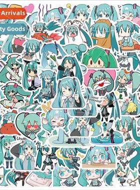 65 cartoon chibi Hatsune Miku expression pack graffiti stick