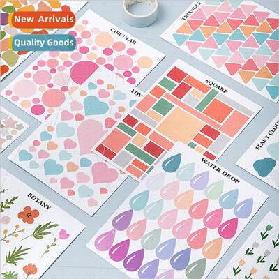 ins flat sticker card single sticker series Korean creative