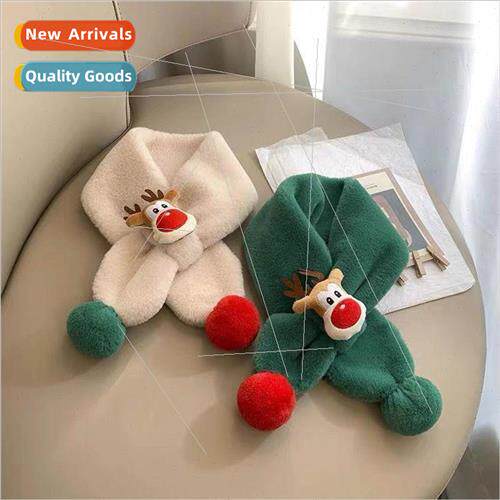 Childrens scarf winter warm baby plush scarf thickened male