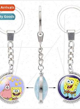 Cartoon animation around SpongeBob SquarePants double-sided