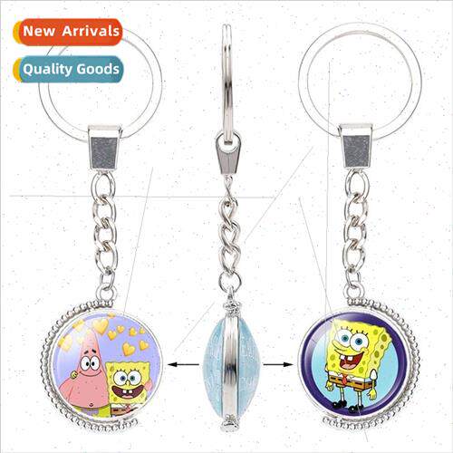 Cartoon animation around SpongeBob SquarePants double-sided