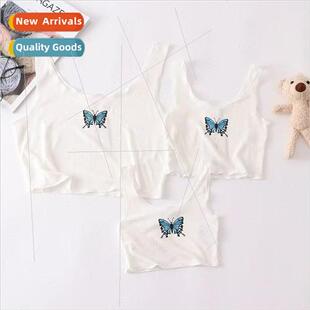 Cotton White Parent Short Tank Top Sleeveless Parent 2023 Su