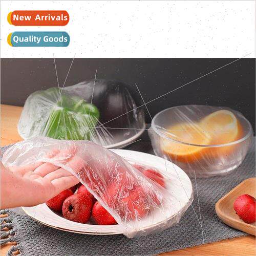 Disposable plastic bag cover leftovers fresh bowl cover elas