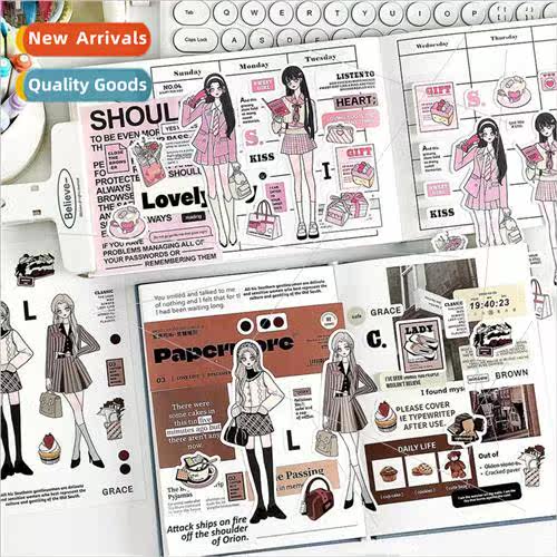 -adhesive stickers love song series Korean Guca girl diy han