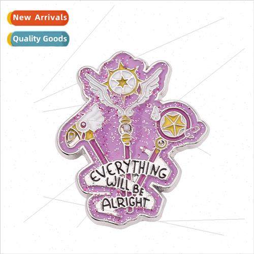 New Variety Sakura Brooch Personalized Shirt Metal Enamel Pi