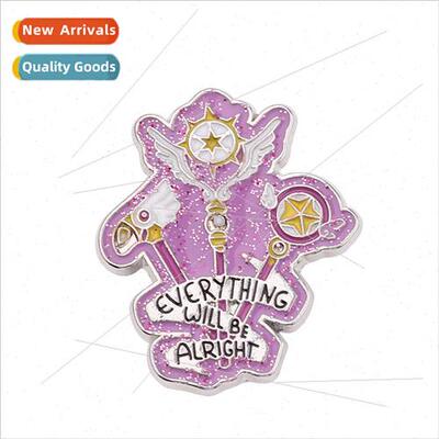 New Variety Sakura Brooch Personalized Shirt Metal Enamel Pi