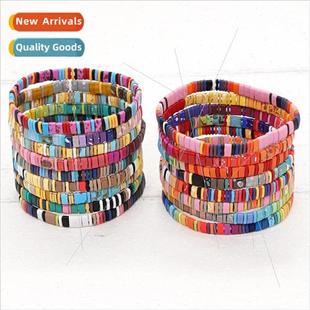 iron gallstone Tila Bohemian simple beads bracelet vers rice