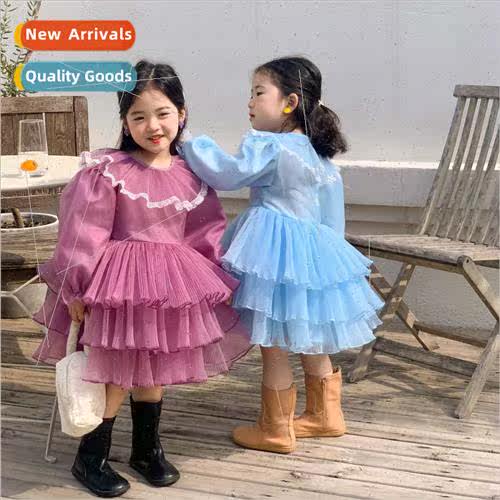 Childrens children dress 2022 spring and fall childrens dres