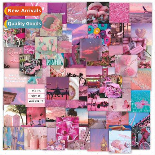 The new 63 pink girl heart super cute plant scenery sweet wi