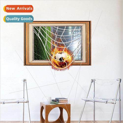 SK6062 Frenzy World Cup 3D wall stickers soccer broken net l