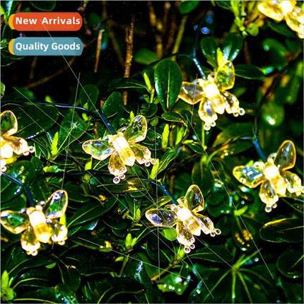 Outdoor LED Solar ghts String Butterfly String ghts Christma
