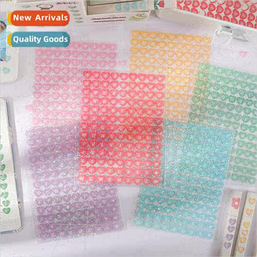 Love symbol pvc stickers diy laser letters dazzle color hand