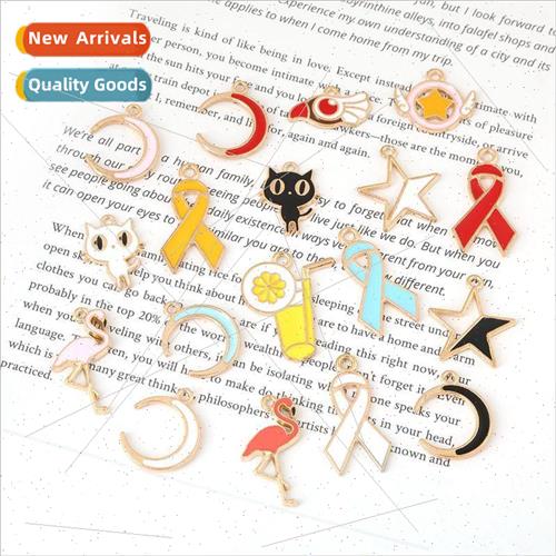1 pack  lemon cartoon alloy pendant handmade diy earrings ma