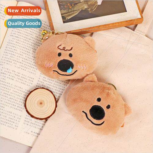 Persimmon Pepper Bear Coin Purse Plush Pendant Cute Nerdy Ru