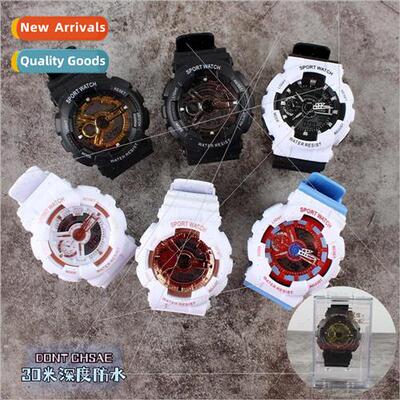 Dual movement sports electronic watch outdoor multifunctiona