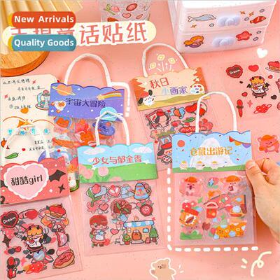 ins cartoon fairy tale series handbag stickers students hand