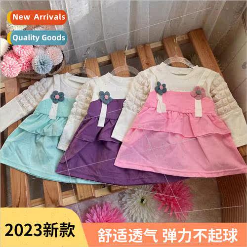 Korean  of the childrens clothing girls dress 2023 fall chil