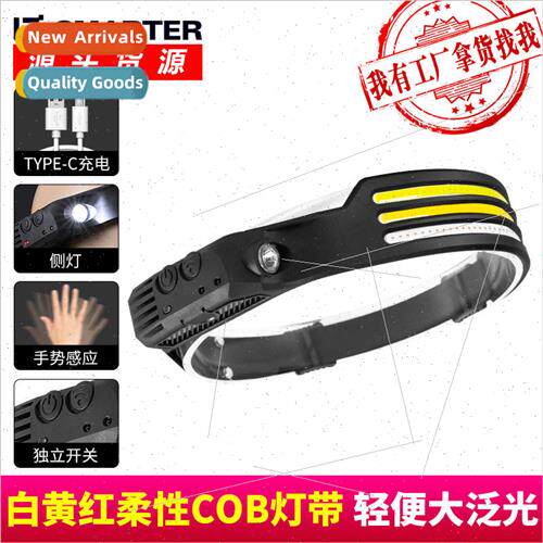 New LED mini multi-function waving sensor head mounted light