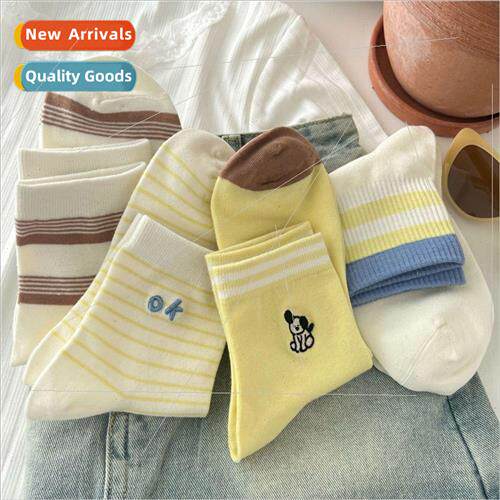 2023 spring and summer new socks women cute cartoon puppy so