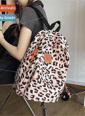 Korean fashion leopard print shoulder bag 2021 new retro fas