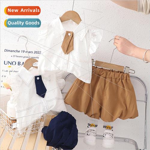 2023 new summer suit suit new Korean  of the 适用eign- baby