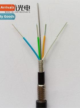 Outdoor direct buried fiber optic cable GYTA53-4 cores singl