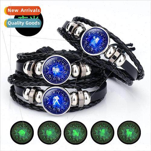 Creative new glow-in-the-dark 12 constellations time gem cow