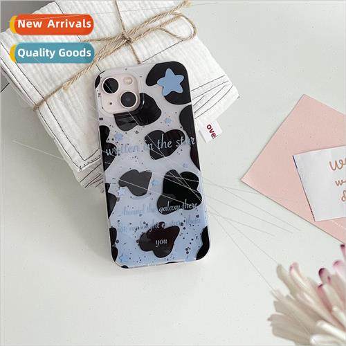 Japan and Korea stars cow pattern 适用 Apple 13ProMax phone
