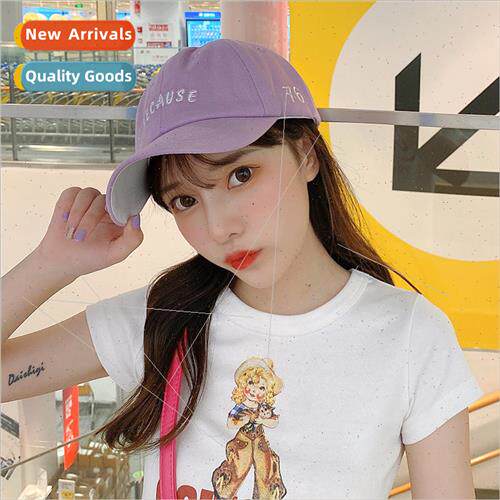 Hat female Korean  of the ins hundred with letters baseball