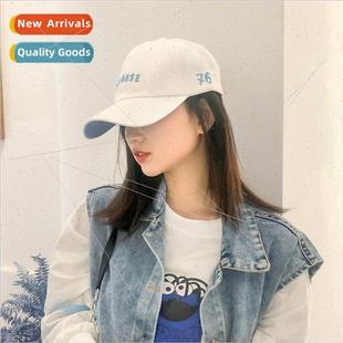 embroidered baseball cap Hat fashion letters Korean female