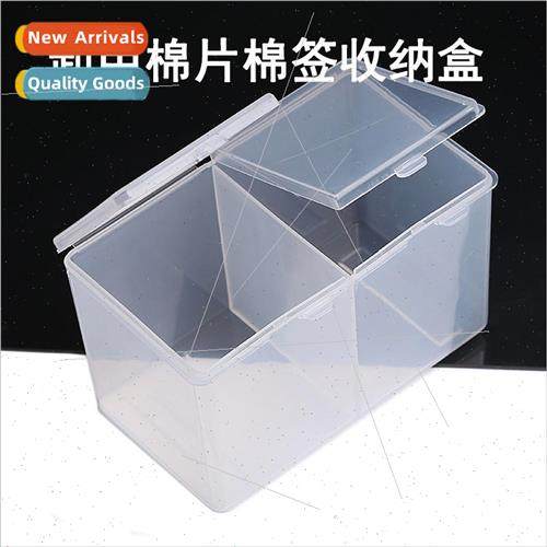 Nail Remover Cotton Pads Organizer Transparent Acrylic Doubl