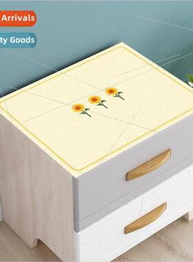 Modern simple leather dust cover cloth bedside table mat wat
