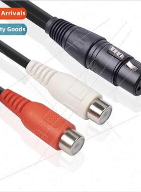 Mixer amplifier with 0.2 meters 3pin ca female to dual RCA f