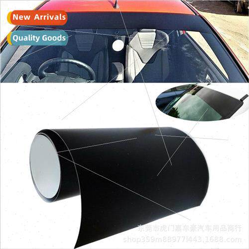 Universal front windshield stickers black sunshade car stick