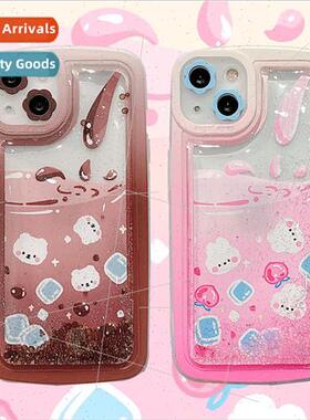 适用 iPhone12/13PROMAX cartoon Coke bear Apple 11 phone case