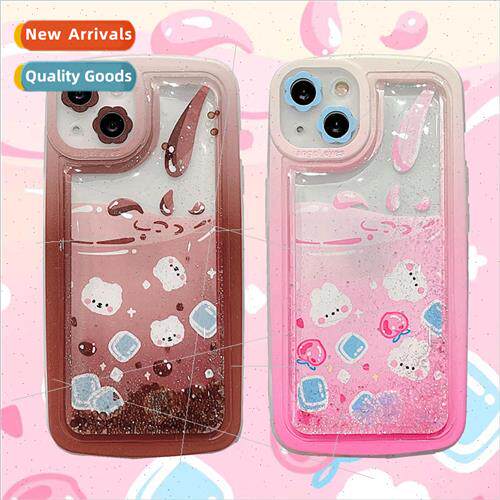 适用 iPhone12/13PROMAX cartoon Coke bear Apple 11 phone case