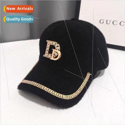 Duck tongue cap female winter thickened wool plus velvet hun