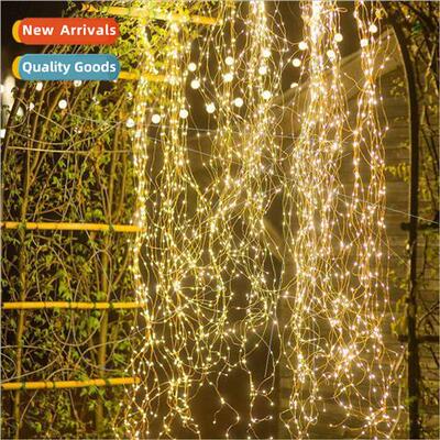 LED Solar Tree Vine Waterfall ghts Copper Wire String Ponyta