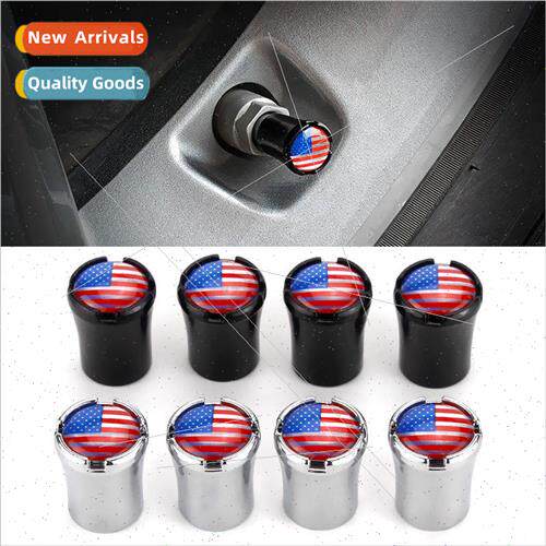 Car Tire Valve Caps US Flag Vacuum Tire Valve Caps Modificat