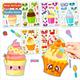 ice cartoon stickers face cream children cake pack swap