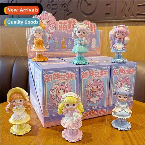 Cartoon cute sister notepad blind box creative resin blind b
