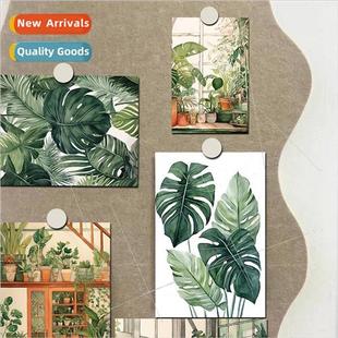 Small Fresh Green Wall Cards Decorative Postc Leafy